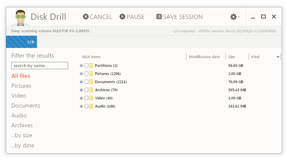 DiskDrill 3 helps to recover images from sd card and other sources