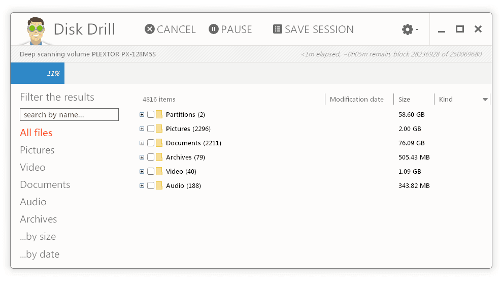 DiskDrill 3 helps to recover images from sd card and other sources