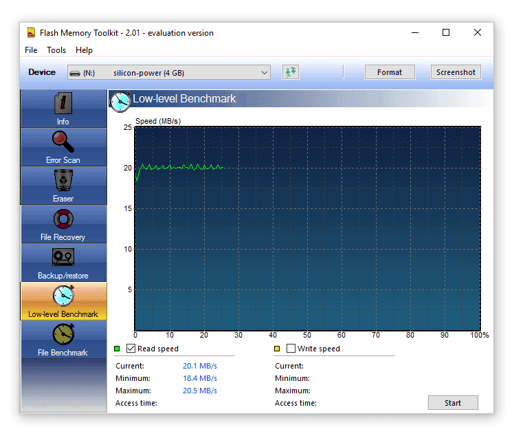 Flash Memory Toolkit screenshot