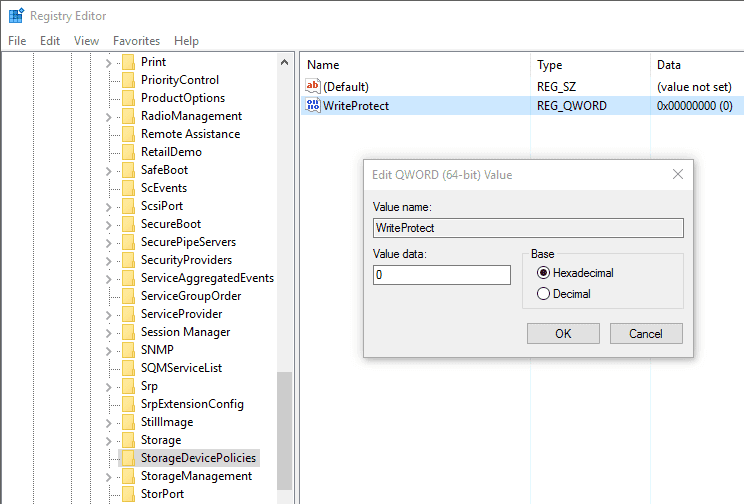 SD Card write protected fix