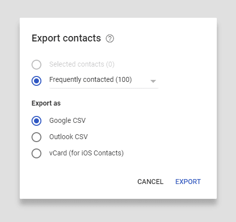 Recover your old phone numbers via Google Contacts