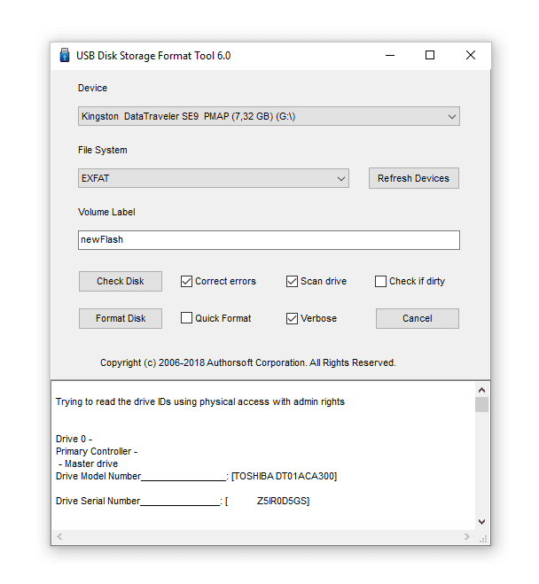 USB Disk Storage Format Tool