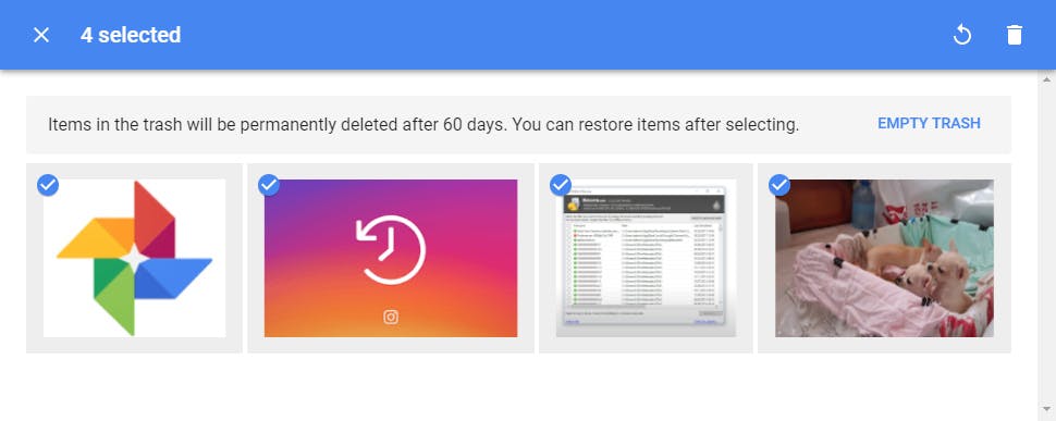 How to recover deleted pictures from instagram via Google Photos