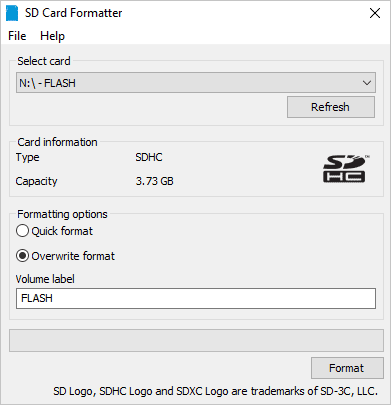 Usb flash driver format tool iid