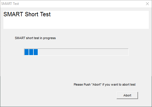 hitachi hard drive tools - start test