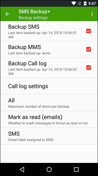 best sms backup app android 2018