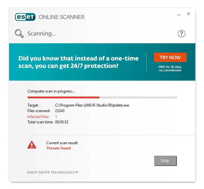 ESET (Nod32) best online and removal tool