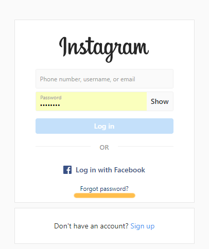 how to recover instagram account if email is forgotten