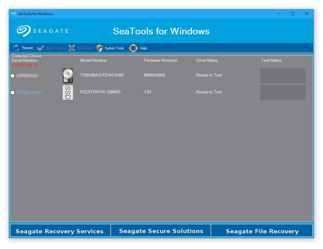 seagate seatools windows