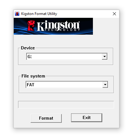 low level format kingston flash drive