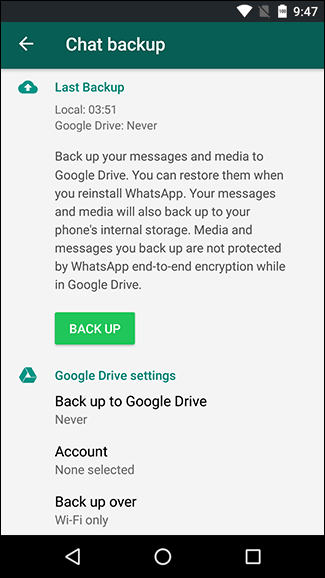 how to open google drive backup file